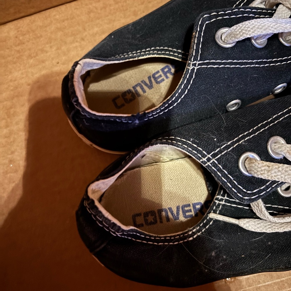 Converse all-star Black and White Sneakers men size 7 - Picture 3 of 7